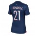 Tanie Strój piłkarski Paris Saint-Germain Lucas Hernandez #21 Koszulka Podstawowej dla damskie 2023-24 Krótkie Rękawy